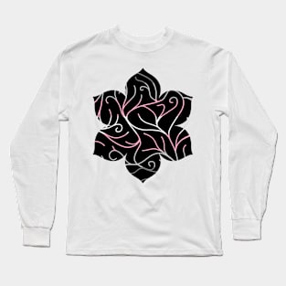 Black Velvet, Demigirl Flag Vines Long Sleeve T-Shirt